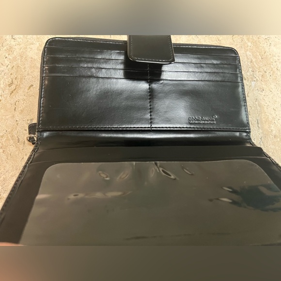 Vintage Eddie Bauer Genuine Leather XL Wallet Black Leather - Picture 3 of 8